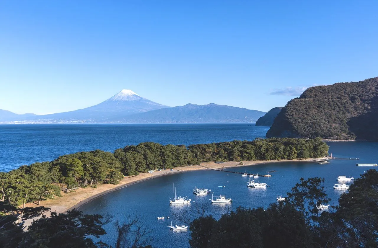 戸田から望む富士山